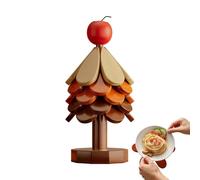 Set de Dessous-de-Plat Arbre de Noël - Dessous-De-Plat Isolant en Bois De Noël - Set De Dessous-De-Plat pour Poêle De Cuisine | pour Cuisine Maison Ustensiles Casserole Tasse Théière Plats