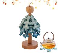 Set De Dessous De Plat en Bois Forme Arbre Dessous-De-Plat Chaud Résistant | Trivet En Forme De Sapin De Noël Pour Maison Cuisine Plats Bols Casseroles Assiettes Theiere