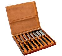 SET de deux-pieds, 6,10,12,16,18,25,32,36 mm, en boîte en bois Bahco 424P-S8-EUR