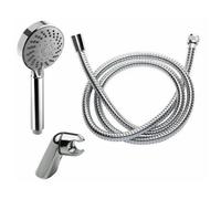Set de douche avec pommeau anticalcaire 5 jets - Thor DISFLEX