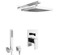 Set de douche encastré PaulGurkes avec douche pluie carrée