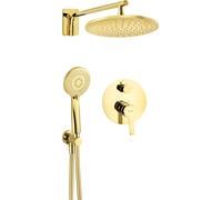 Set de douche encastré rond Monocommande, mitigeur, laiton