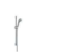 set de douche hansgrohe Crometta 85 Mono chrome, avec barre murale Unica Crometta 65cm