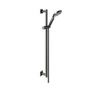 Set de douche KEUCO IXMO 59587350802 titane noir brossé, rosaces carrées, 3 types de jets