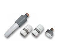 Set de douche pour jardin - 4 Pièces - Blanc/Gris - Arrosage de jardin - Raccords inclus