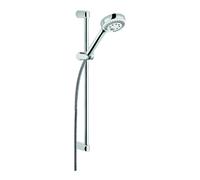 Set de douchettes KLUDI LOGO, longueur 600mm, douchette avec 3 types de jets, débit 8 l/min, chrome, 6836305-00WR9