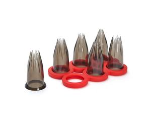 Set de douilles à pâtisserie, set de 6 pc, cannelées, tritan, de Buyer