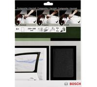 Set de feuilles abrasives pour ponçage manuel Bosch Accessories 2609256C47 Grain 240, 400, 600 (L x l) 230 mm x 280 mm 1 set