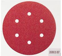 Set de feuilles abrasives pour ponceuse excentrique avec bande auto-agrippante, perforé Bosch Accessories 2608607247 Grain 60, 120, 240 (Ø) 150 mm 1 set