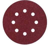 Set de feuilles abrasives pour ponceuse excentrique avec bande auto-agrippante, perforé Wolfcraft 2259100 Grain 80, 120, 240 (Ø) 125 mm 25 pc(s)