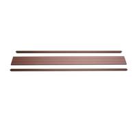 Set De Finition Pour Brise-Vue En Wpc Sarthe, Profil De Finition Brise-Vent 180cm, Brun Marron