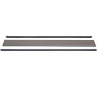Set de finition pour brise-vue WPC Sarthe, profil de finition brise-vent, poteaux WPC ~ 180cm, gris