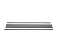 Set De Finition Pour Brise-Vue Wpc Sarthe, Profil De Finition Brise-Vent, Poteaux Wpc 180cm, Gris Gris