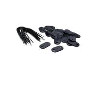 Set de fixation brise-vue Nature Black 26 attaches 26 fils 14,5 cm