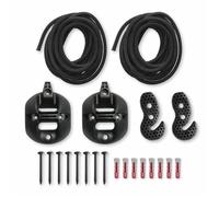 Set de fixation mur, plafond et poutre pour hamacs La Siesta - Noir