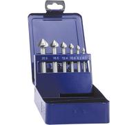 Set de fraises coniques 6,3-20,5 mm en étui fabriqué en tôle d'acier Eventus by Exact 05540 6 pièces tige cylindrique