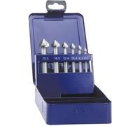 Set de fraises coniques 6,3-20,5 mm en étui fabriqué en tôle dacier Eventus by Exact 05540 6 pièces tige cylindrique