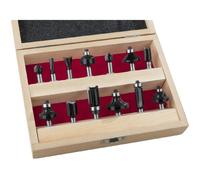 Jeu 13 fraises HM pour défonceuse queue 8 mm - Droites, chanfreins, profils variés