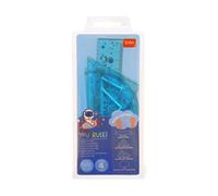 Legami - Set de géométrie, Set avec règle de 15 cm, équerre de 60° de 10 cm, goniomètre de 180° pour l'école, mallette incluse, matériau flexible, thème Space
