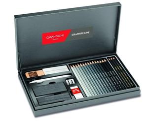Set de graphite "Graphite Line", 15 pcs, CARAN D'ACHE 3000.415