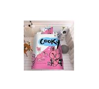 Set de housse de couette BT21 en coton 150x200cm avec drap housse 160*230cm et 2 taies d'oreiller 48*74cm - Cooky