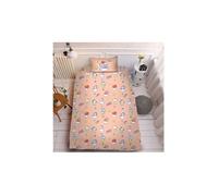 Set de housse de couette BT21 en coton 150x200cm avec drap housse 160*230cm et 2 taies d'oreiller 48*74cm - orange Orange G