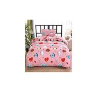 Set de housse de couette BT21 en coton 150x200cm avec drap housse 160*230cm et 2 taies d'oreiller 48*74cm G