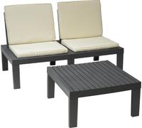 Set de jardin Pro Garden y compris coussin crème