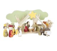 Small Foot Design – Set de crèche en bois 12356 – Multicolore, adapté aux enfants – Taille S