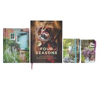 Set de journaux 2024, représentant les quatre saisons – format A5, 520 pages, couleurs variées