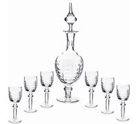 Set de liqueur classique : carafe et 6 verres