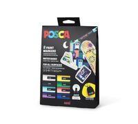 Posca Marqueurs acryliques PC-5M 8 pièces pochette tissu 1,8–2,5 mm Multicolore Enfants