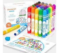 Set de marqueurs Dot pour les activités artistiques des enfants, lavable & non toxique, 30 marqueurs Bingo de couleur