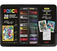 Set de marqueurs Uni-Ball Dirty Harry 20 pièces multicolores