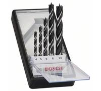 Set de mèches hélicoïdales à bois Robust Line, 5 pièces, 4, 5, 6, 8, 10 mm Bosch 2607010527