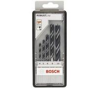 Bosch Coffret de mèches hélicoïdales bois Robust Line – 5 pièces (4, 5, 6, 8, 10 mm) – 2607010527