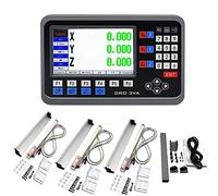 Set de mesure numérique DRO 3 axes ToAuto avec mesure numérique 3 axes pour fraisage CNC Balance linéaire électronique pour fraiseuses Affichage de position (course effective : 250 mm + 550 mm + 750