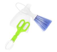Set de Mini Balai et Pelle pour Nettoyage D’Animaux, 3 Pièces | Abs, Pince pour Bac, Balayette Compacte, Petit Ramasse-poussière, Usage en Terrarium et Litière