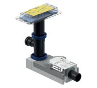 Geberit CleanLine - Kit d'installation rugueuse du caniveau de douche avec alimentation, pour les sols à partir de 180 mm, sortie 50 mm 154.159.00.1