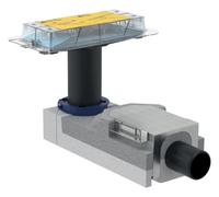 Set de montage brut Geberit pour caniveaux de douche Geberit CleanLine, pour hauteur de chape à l'entrée 90-220 mm : d=50mm, 154.150.00.1