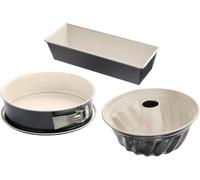 Set de moules à charnière, 3 tailles, moule à kouglof 22, moule carré 30x13 cm, revêtement anti-adhésif