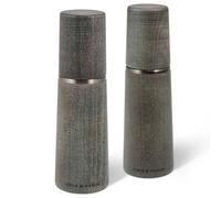 Set de moulins à sel et poivre MARLOW 18 cm, set de 2 pc, gris, bois, Cole & Mason