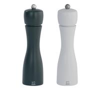 Set de moulins à sel et poivre TAHITI 20 cm, noir/blanc, bois de hêtre, Peugeot