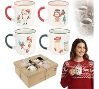 Set de mugs de Noël 4 pcs X 200 ml