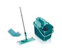 Set de nettoyage sol Leifheit Combi M 55379, balai serpillère seau essoreur 12 L, livré avec une housse micro duo et static plus