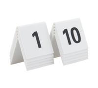Set de numéros de table 31 - 40 , blanc, acrylique