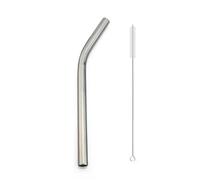 Set De Pailles En Acier Inoxydable Coffret de pailles colorées en acier inoxydable 304, boîte réutilisable 12mm avec brosse nettoyage, 1 à 5 pièces