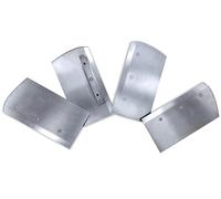 Set de pales pour lisseuse hélicoptère de Ø600 mm | 4 pièces | 22 x 12 cm | Filetage M6 | Épaisseur 1,6 mm | Distance entre les vis 10 cm | en acier | Pièce de rechange
