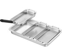 Set de paniers à barbecue BBQ - accessoires en acier inoxydable pour la viande, le poisson et les légumes