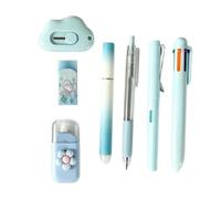 Set De Papeterie Mignon avec Gomme Ruban Correcteur Surligneur Fournitures